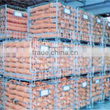 wire mesh container used for warehouse storage