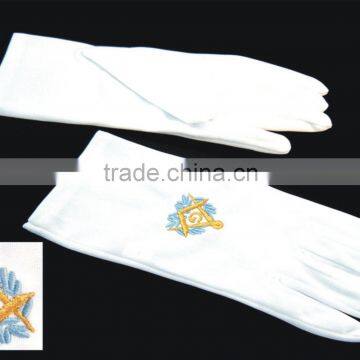 Hand Machine Embroidery Badges Patches Insignia Rank Masonic Apron Sash Gloves Regalia