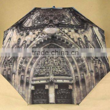 3 folding umbrella with automatic open and close