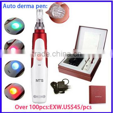 Auto Electric microneedle Derma Stamp Beauty Skin Therapy roller Pen 2 Cartridge