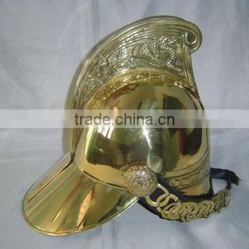 Brass Fire Helmet , Nautical Helmet