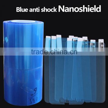 Blue nanoshield anti shock roll material anti-shock film roll