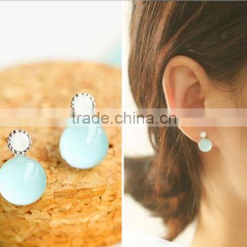 Summer fashion Earring Round Drop Earrings Light blue Fashion Earring