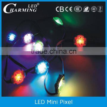 dmx rgb commercial mini pixel solar led outdoor building street light with colorful
