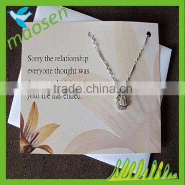 Display stands for jewelry cards custom jewelry card fashion black pvc jewelry card