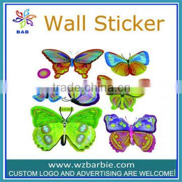 3d butterfly hard paper sticker