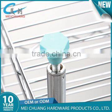 4 Tier Chrome Metal Wire Mesh Shelf Storage Rack photo-6