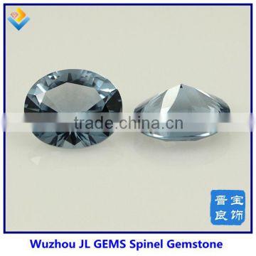 Wuzhou HIgh quality Semi-preciouse oval cut F106# blue spinel gems