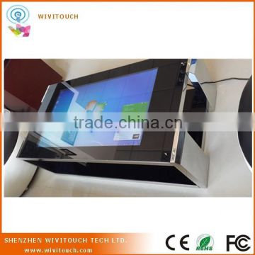 2015 new touch leisure table PC built in touch foil interactive multi touch table