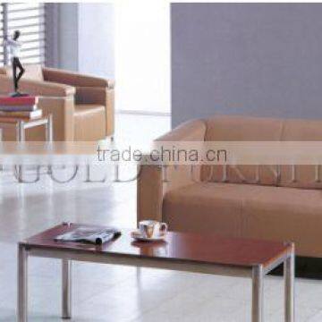 PU Leather Sofa Bed Modern Sofa Furniture Leather Sofa Set for Office(SZ-SF04) photo-4