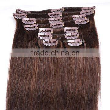 Wholesale 8a Quality Remy Human Hair Clip In Hair Extension, 100Virgin Human Hair