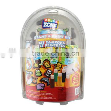 8 Multi-Sized Animal Stamps and Paint for kids funny toys