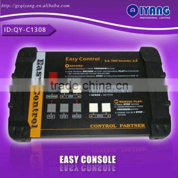 QY-C1308 easy control dmx controller can record 7 programs