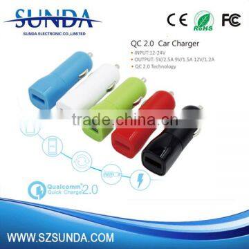 high quality and cheap mobile phone qc 2.0 car battery charger for promotion