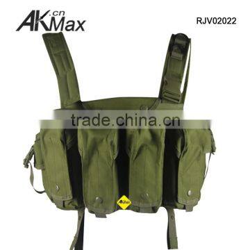 Olive Drab Improved AK47 Chest Rig Magazine Pouch