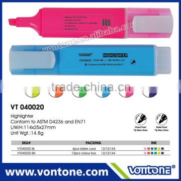 promotional highlighter pen with transparent cap