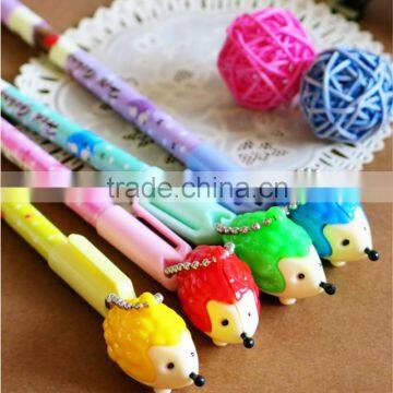 Black Refill Hedgehog Gel Ink Pen Pendant PensOffice/School Supplies