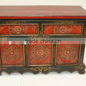 Chinese antique wooden Tibet cabinet