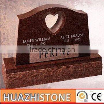 xiamen best quality red granite tombstone design made in china