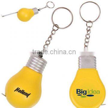 funny keychain mini bulb tape measure