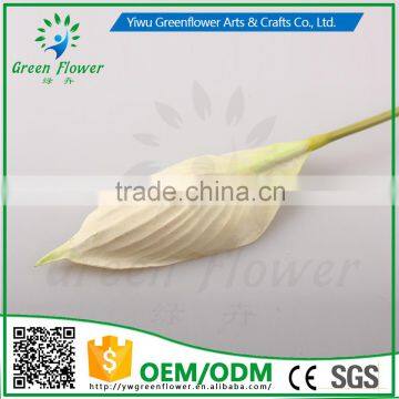 Greenflower 2016 Wholesale Real Touch Latex PU Spathiphyllum China Artificial Flowers Rose for Wedding Decoration photo-3