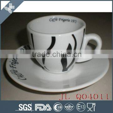 Wholesale elegant high quality white 60CC EXPRESSO CUP AND SAUCER