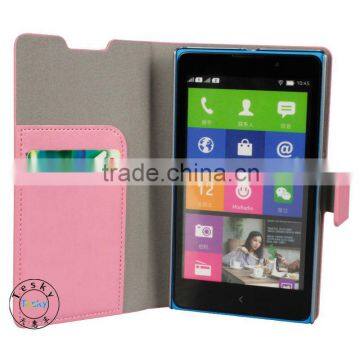 cute cover case for Nokia xl case flip cover case for Nokia xl high quality baby pink