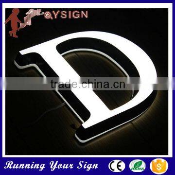 Popular fashion acrylic store names lighted channel letters