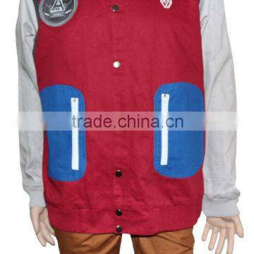 Wool cotton twill winter jacket cheap china wholesale clothing