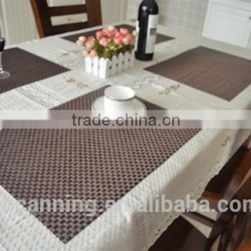 pvc woven mesh placemats /woven pvc placemats for restaurants/pvc woven mesh placemats