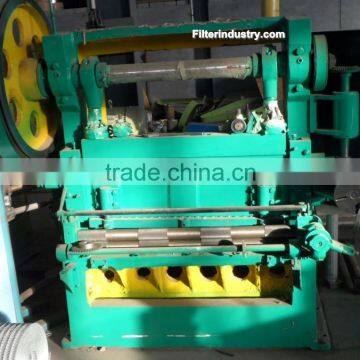 Diamond mesh expanded metal machine for making auto filters