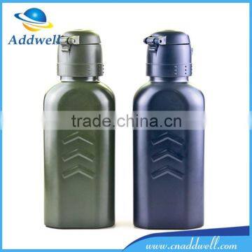 Outdoor travel sport 500ml stainless steel military water bottle