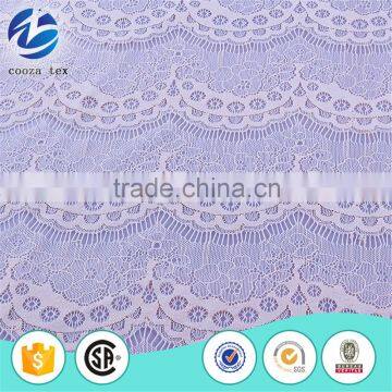 White swiss polyester cotton guipure lace trim for wedding dress