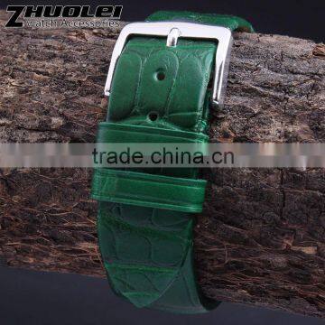 15|18mm High Quality Genuine Alligator Leather Watch Strap Wholesale 3PCS photo-2