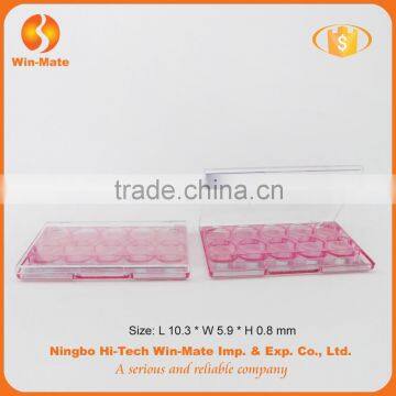 Factory Price!glitter Rectangle 10 Cell Pinlk Empty WMC-MY2047 AS Material Eyeshadow Packaging Manufacturer photo-2