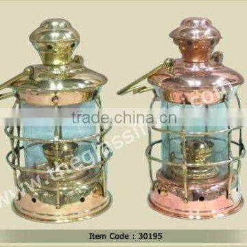 Brass and copper ships lanterns