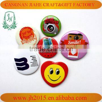 Promotional Round Pin Badge Metal button Badge custom design tin material