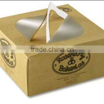 elegant cake paper box with PVC