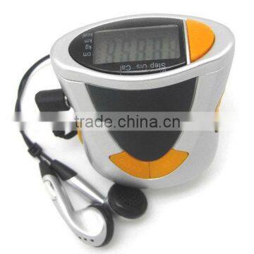 multi-functional calorie pedometer with headset