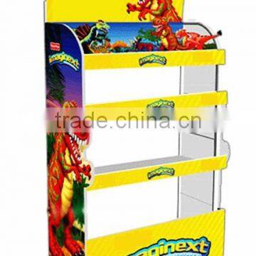 Portable Corrugated Cardboard Display Stand For Toys Promotion