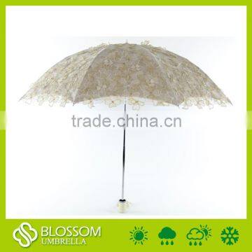 High Quality New Invention Standard Size Manual Fold Wedding Umbrella photo-5
