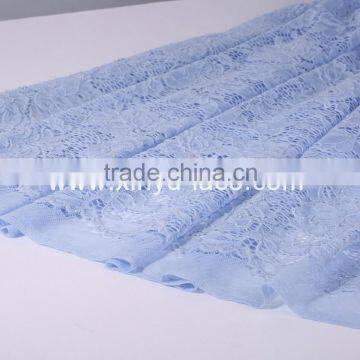 Soft 3d embroidered lace fabric