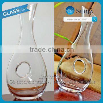 unique flared bottom red wine decanter personalized