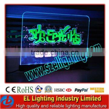 led writing board with aluminum frame