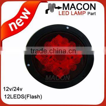 4 inch round LED truck trailer tail Light 12v led tail light for trucks 24v LED Bus Truck Tail Indicator Light