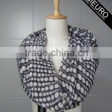 Dots Print Scarf Polyester Voile For Women AZO Free BSCI AND SEDEX Audited