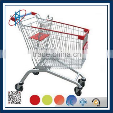 Colorful Smoothly Folding Wire Shopping Cart