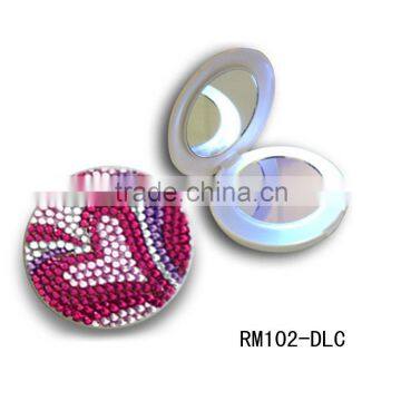 Pocket size plastic hand mirror / makeup hand mirror wholesale