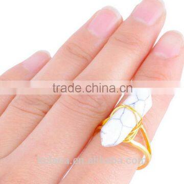 2015 Fancy White turquoise Gemstone gold rings WR158702