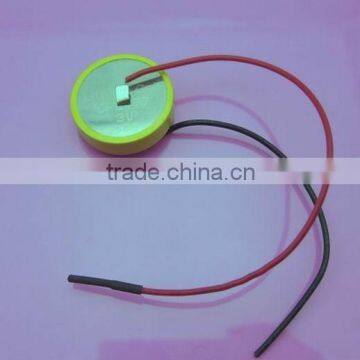 3V CR2477 lithium button cell with solder tabs